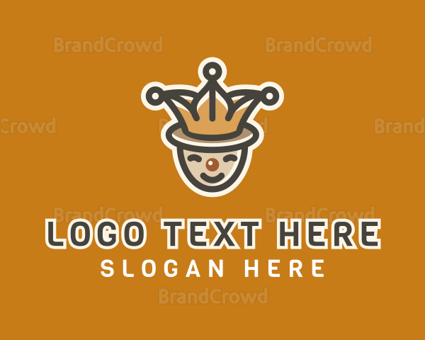 Circus Jester Clown Logo