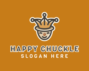 Laugh - Circus Jester Clown logo design