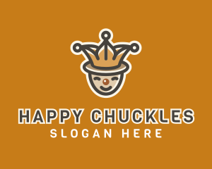 Laugh - Circus Jester Clown logo design