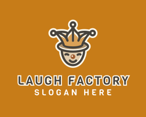 Comedian - Circus Jester Clown logo design