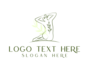 Massage - Natural Body Feminine logo design