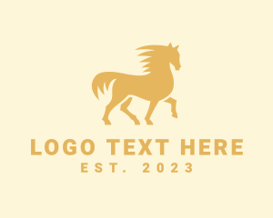 Equine - Fast Running Horse logo design