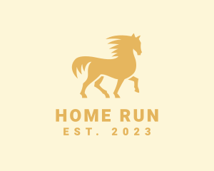 Fast Running Horse logo design