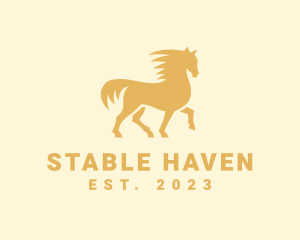 Fast Running Horse logo design