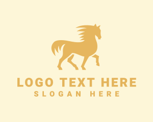 Fast Running Horse Logo