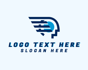 Cyberspace - Fast Human Technology logo design