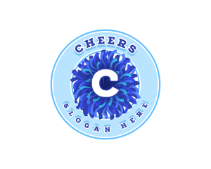 Crafty Cheerleader Pompon logo design