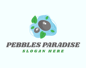 Nature Stone Pebble logo design