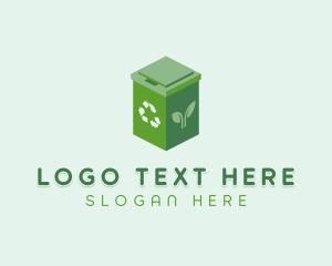 Recycling Bin - Trash Bin Sanitation logo design