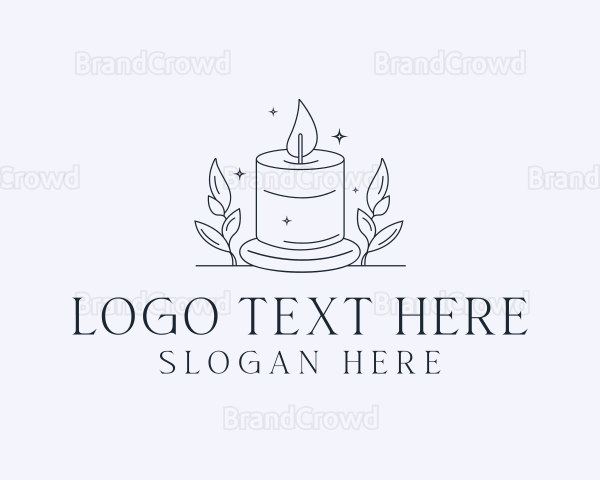 Candle Eco Leaf Logo