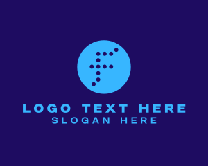 Commercial - Business Dotted Letter F logo design