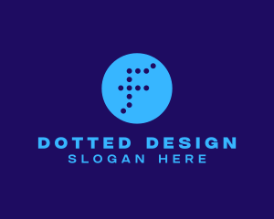 Dotted - Business Dotted Letter F logo design