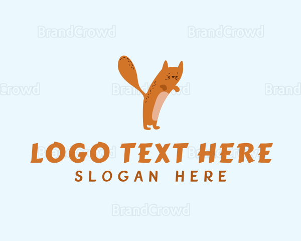 Playful Pet Cat Letter Y Logo