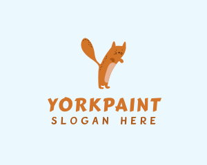 Playful Pet Cat Letter Y logo design