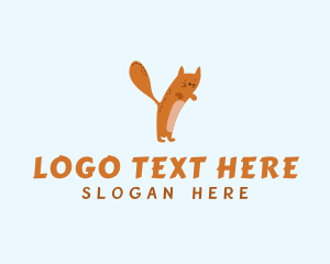 Calico - Playful Pet Cat Letter Y logo design