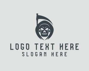 Esports - Evil Skull Reaper logo design