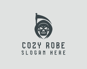 Robe - Evil Skull Reaper logo design