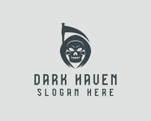 Evil Skull Reaper logo design