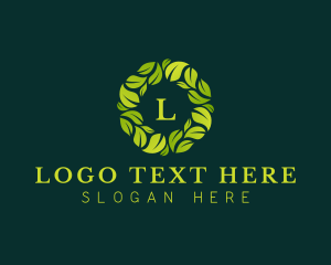 Farm - Organic Leaf Gardening logo design