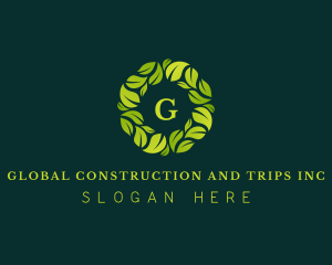 Vegetarian - Organic Leaf Gardening logo design