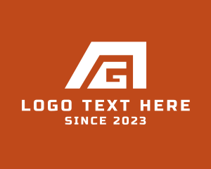 Letter Ag - Modern Construction Company logo design