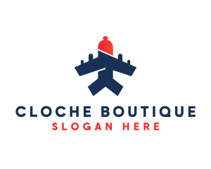 Aeronautic Food Cloche logo design