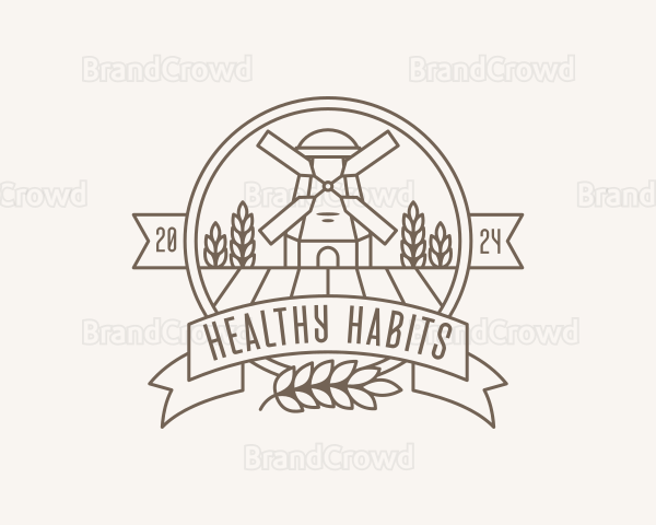 Organic Wheat Homestead Logo