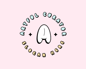 Cute Quirky Bubble logo design