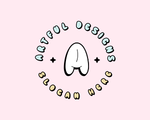 Cute Quirky Bubble logo design