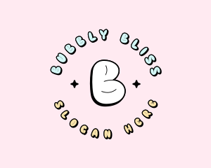 Cute Quirky Bubble logo design