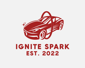 Sparkly Clean Car logo design