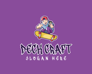 Deck - Rich Skater Boy logo design