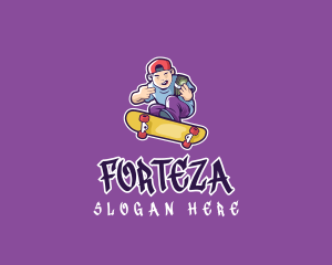 Rich Skater Boy logo design