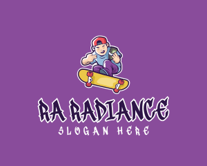 Rich Skater Boy logo design