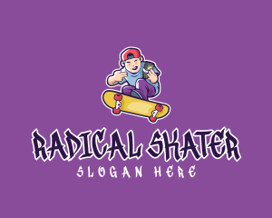 Skater - Rich Skater Boy logo design