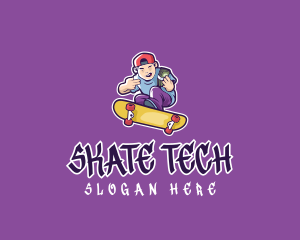 Rich Skater Boy logo design