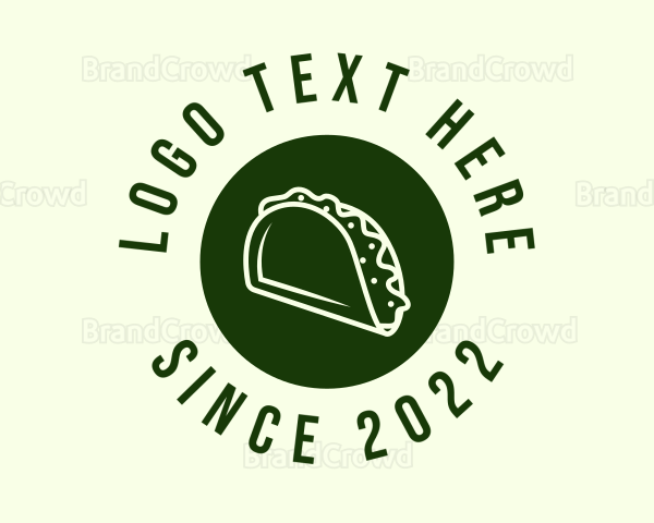 Green Taco Circle Logo