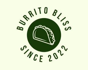 Burrito - Green Taco Circle logo design