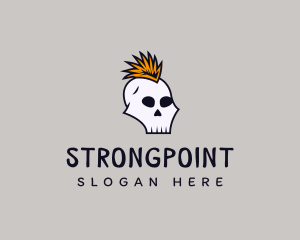 Urban - Skull Mohawk Punk logo design