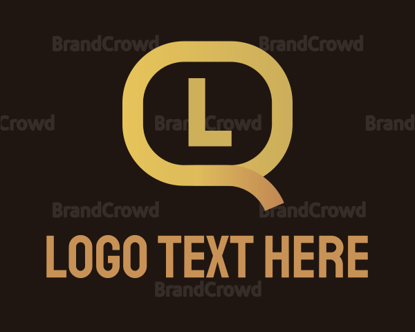 Yellow Social Media Letter Logo
