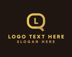 Social - Yellow Social Media Letter logo design