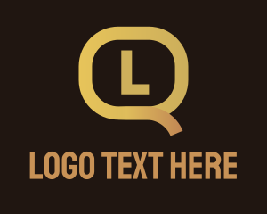 Social Media - Yellow Social Media Letter logo design