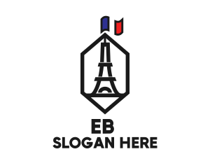 Eiffel Tower Landmark Logo