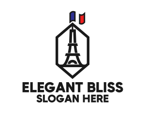 Eiffel Tower Landmark Logo