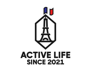 Eiffel Tower Landmark logo design
