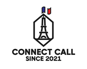 Eiffel Tower Landmark logo design