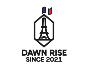 Eiffel Tower Landmark logo design