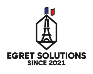 Eiffel Tower Landmark logo design