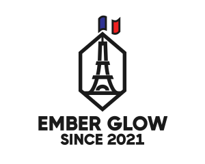 Eiffel Tower Landmark logo design