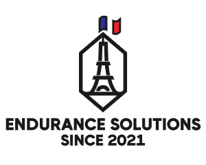 Eiffel Tower Landmark logo design